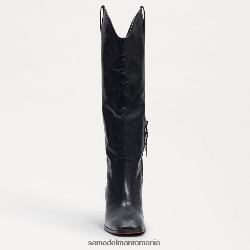 Sam Edelman încălţăminte piele neagra femei cizma de vest britten HN448Z815