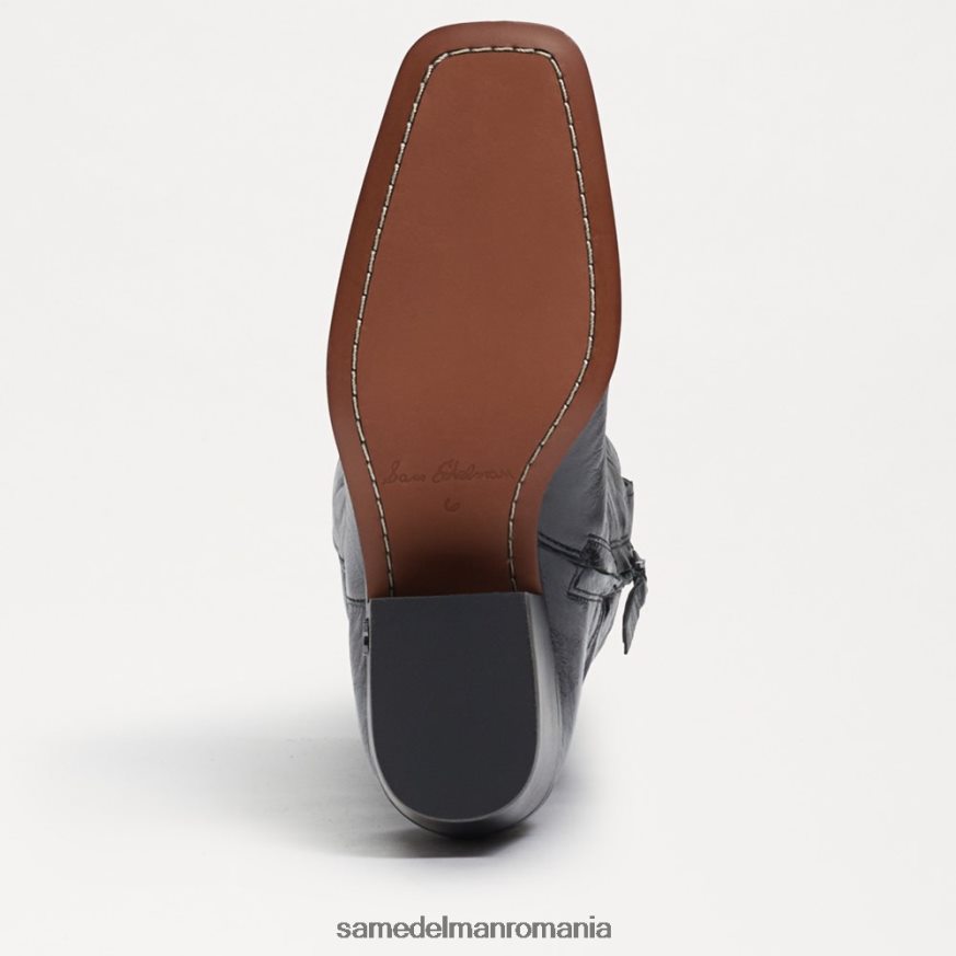 Sam Edelman încălţăminte piele neagra femei cizma de vest britten HN448Z815