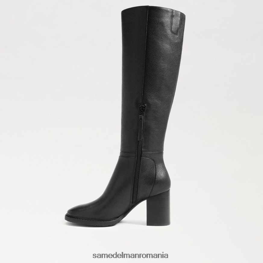 Sam Edelman încălţăminte piele neagra femei cizme elsy până la genunchi HN448Z798