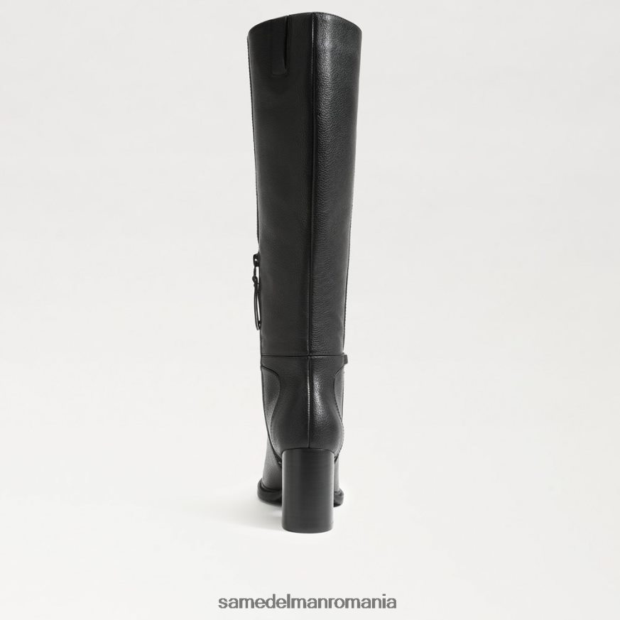 Sam Edelman încălţăminte piele neagra femei cizme elsy până la genunchi HN448Z798