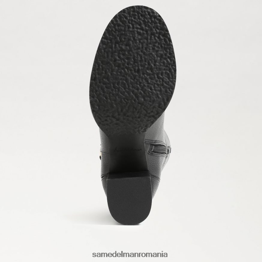 Sam Edelman încălţăminte piele neagra femei cizme elsy până la genunchi HN448Z798