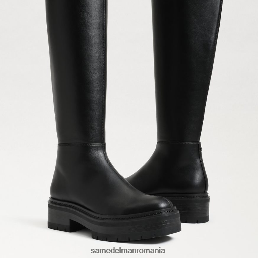 Sam Edelman încălţăminte piele neagra femei cizme peste genunchi lydia HN448Z879