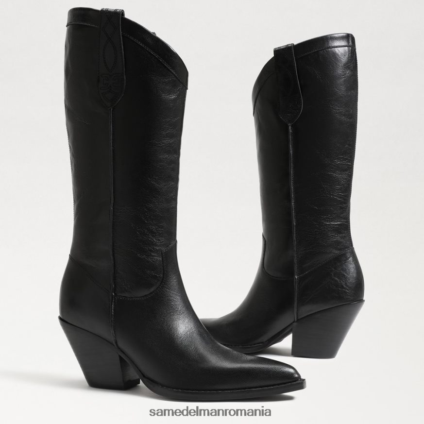 Sam Edelman încălţăminte piele neagra femei jamie western boot HN448Z851