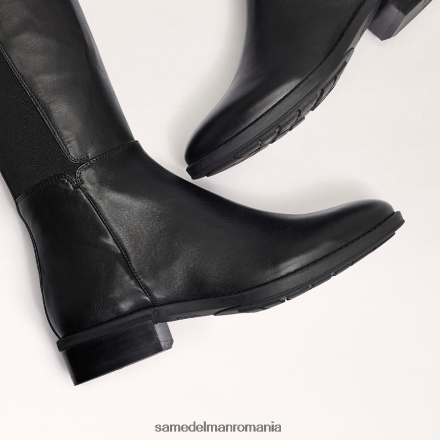 Sam Edelman încălţăminte piele neagra femei pam cizma peste genunchi HN448Z776