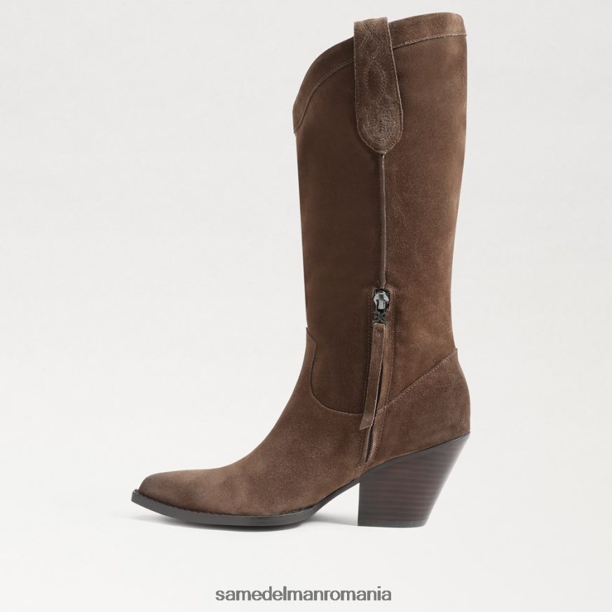 Sam Edelman încălţăminte taupe măsline femei jamie western boot HN448Z852