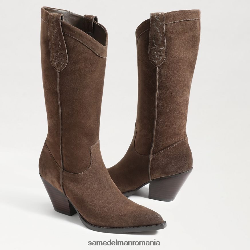 Sam Edelman încălţăminte taupe măsline femei jamie western boot HN448Z852