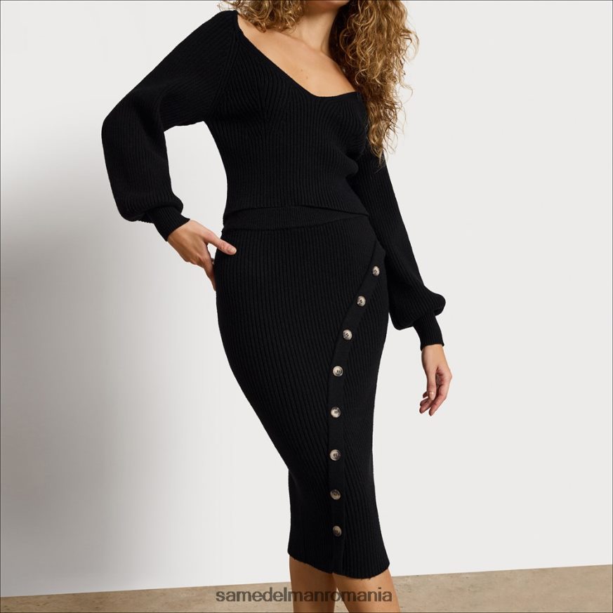 Sam Edelman îmbrăcăminte negru femei fusta rosalie HN448Z1256