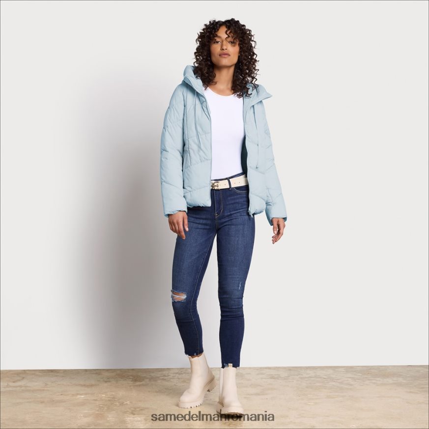 Sam Edelman îmbrăcăminte albastru deschis femei puf guler de pernă HN448Z1120