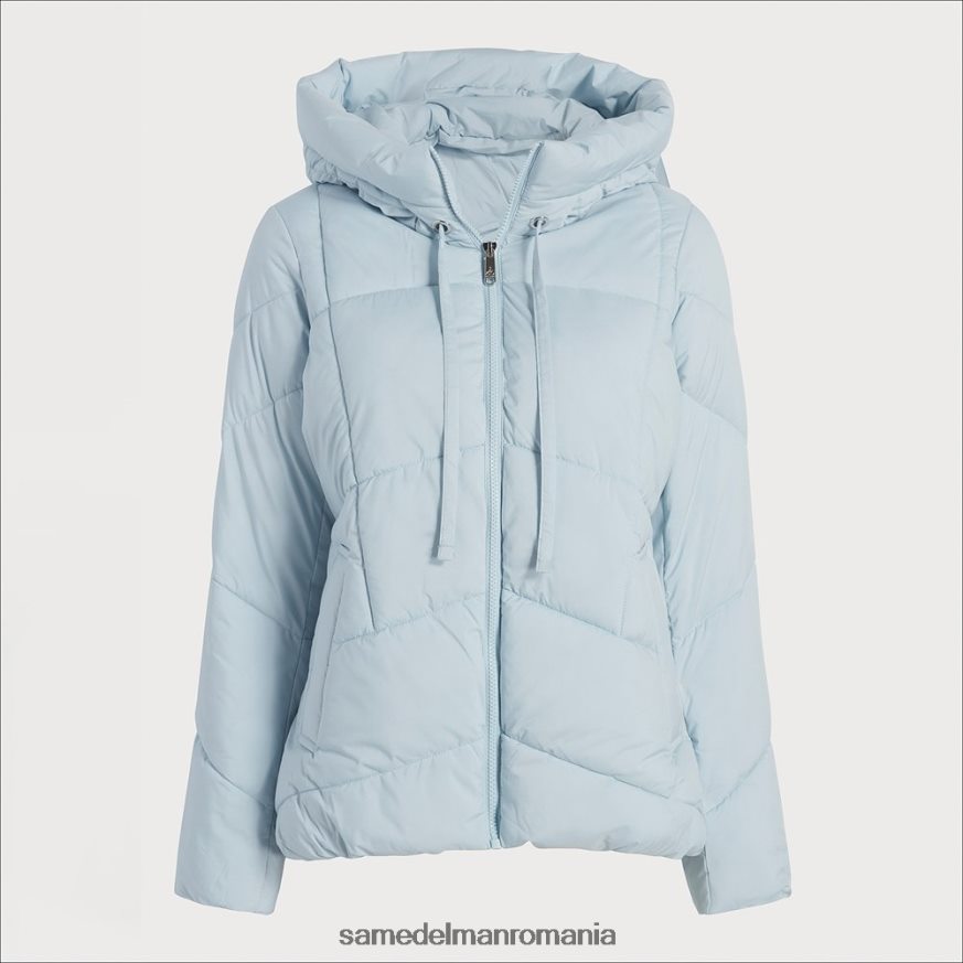 Sam Edelman îmbrăcăminte albastru deschis femei puf guler de pernă HN448Z1120