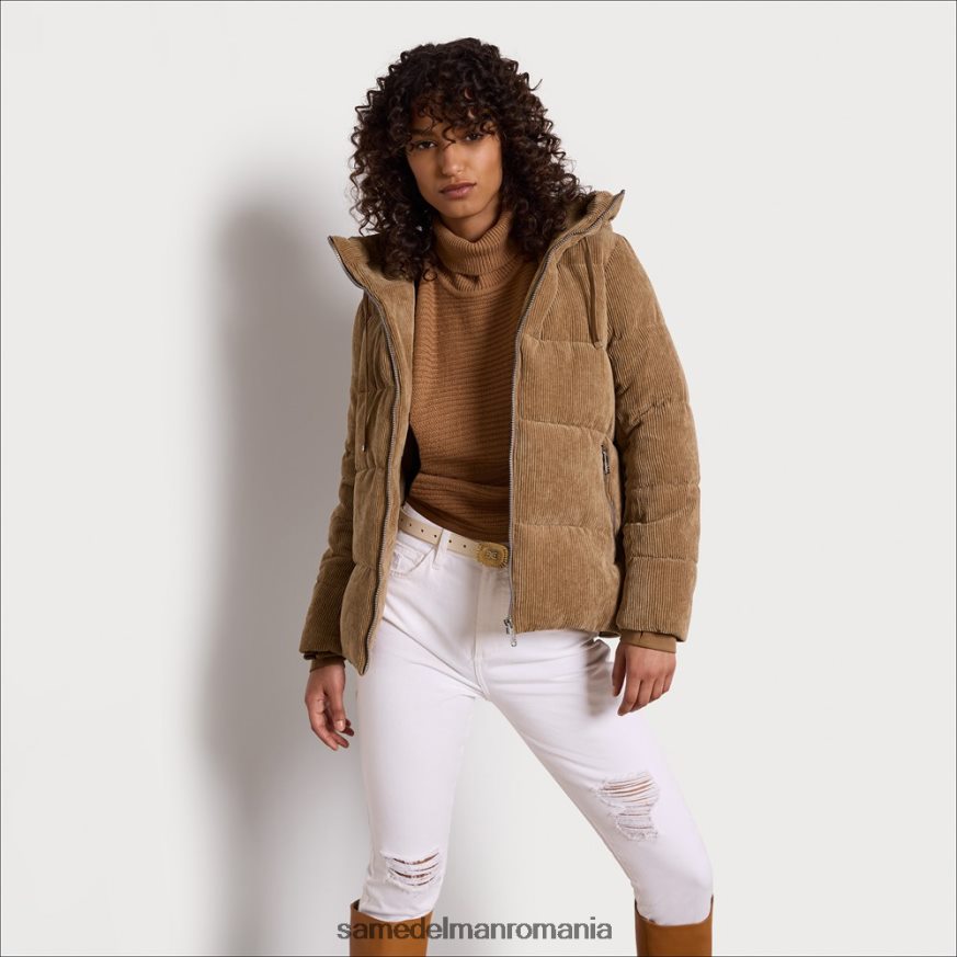 Sam Edelman îmbrăcăminte cămilă femei puf guler de pernă HN448Z1140