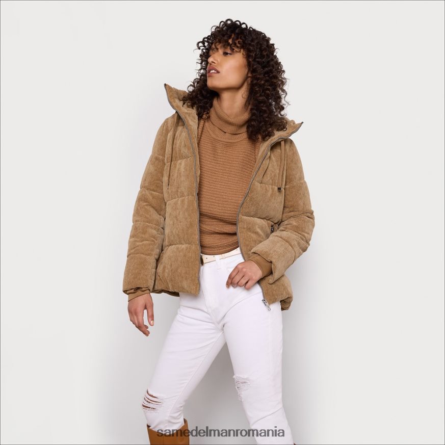 Sam Edelman îmbrăcăminte cămilă femei puf guler de pernă HN448Z1140