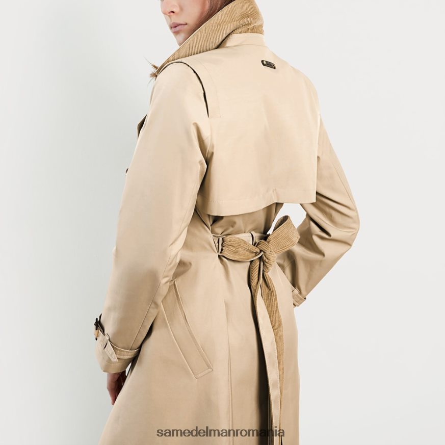 Sam Edelman îmbrăcăminte mesteacăn femei trenci cu curea HN448Z1176