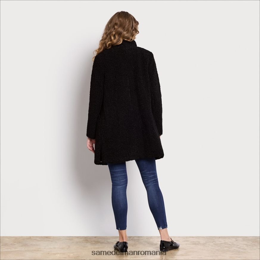Sam Edelman îmbrăcăminte negru femei haină de pluș HN448Z1162