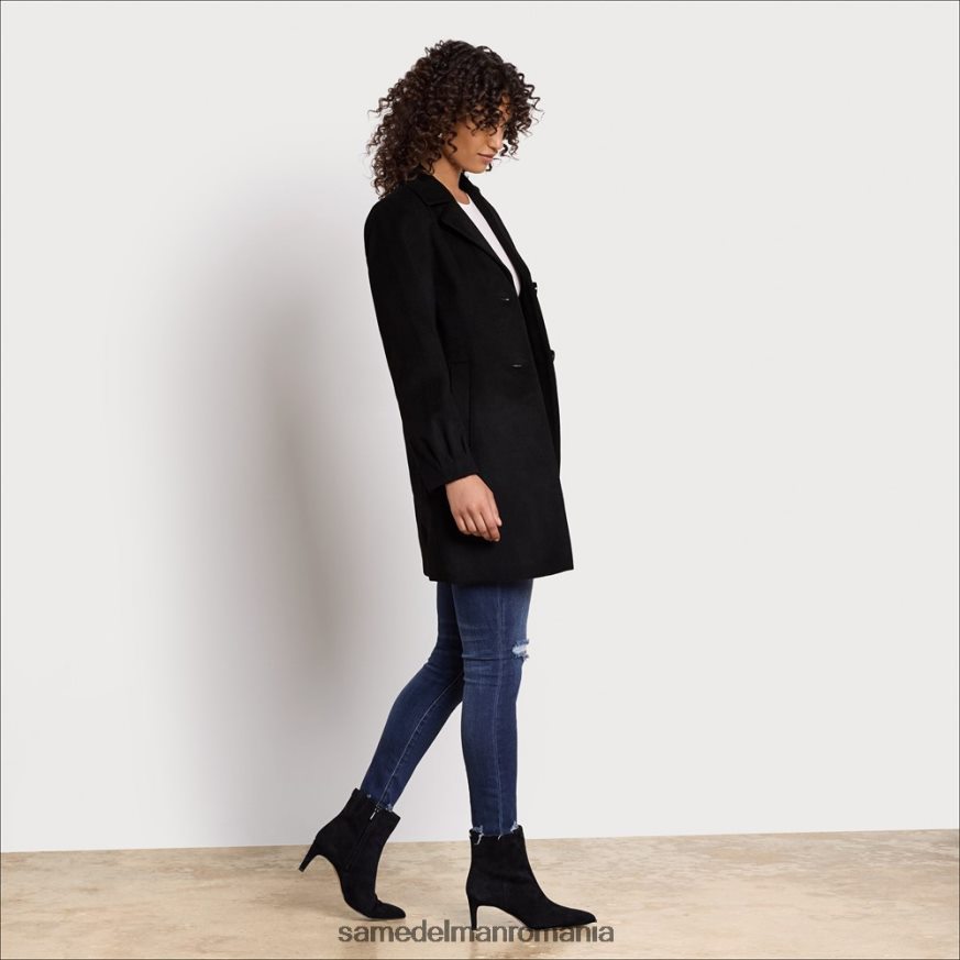 Sam Edelman îmbrăcăminte negru femei palton din amestec de lână HN448Z1167