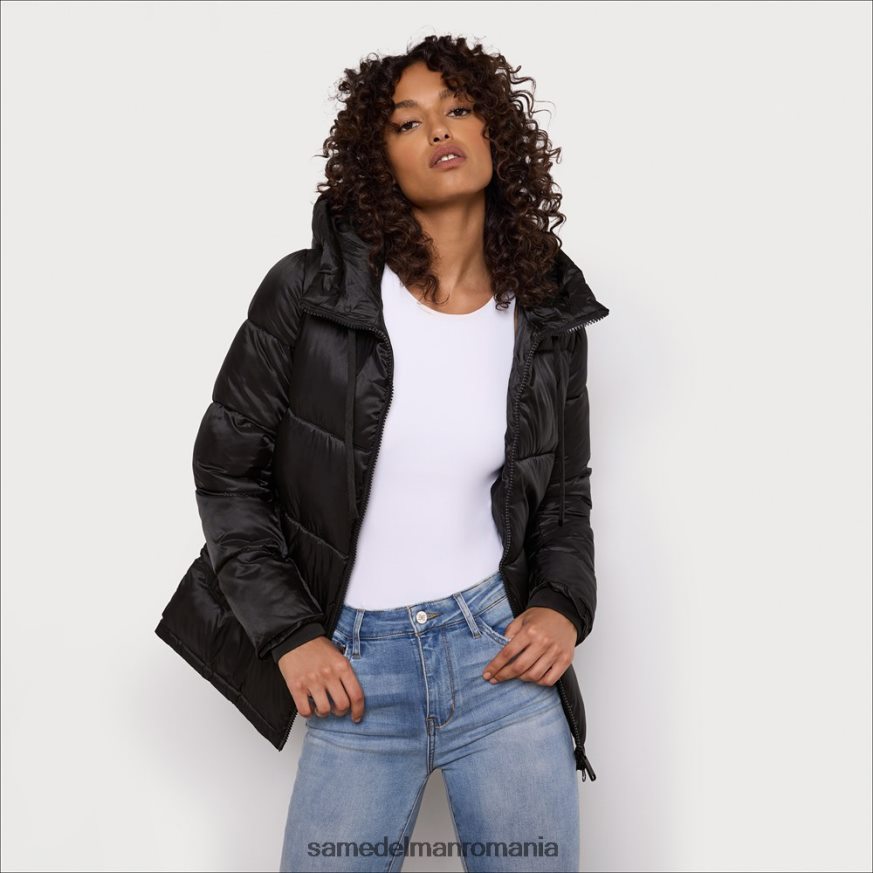 Sam Edelman îmbrăcăminte negru femei puf moale scurt HN448Z1130