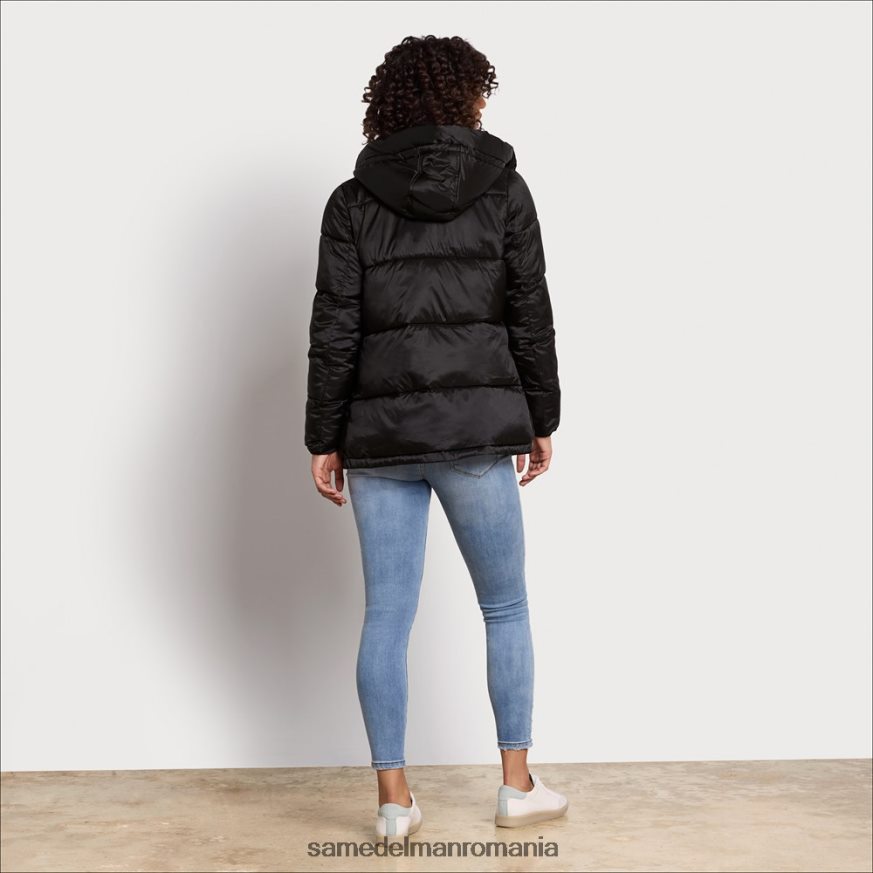 Sam Edelman îmbrăcăminte negru femei puf moale scurt HN448Z1130