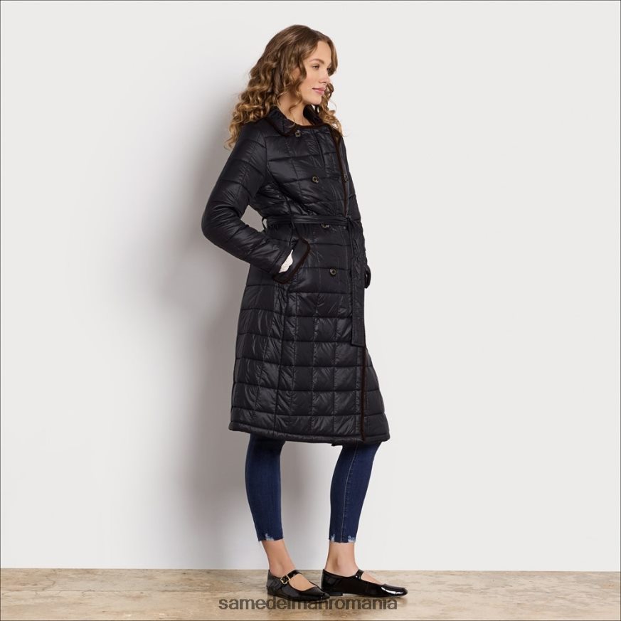 Sam Edelman îmbrăcăminte negru femei trenci căptușit cu blană artificială HN448Z1279