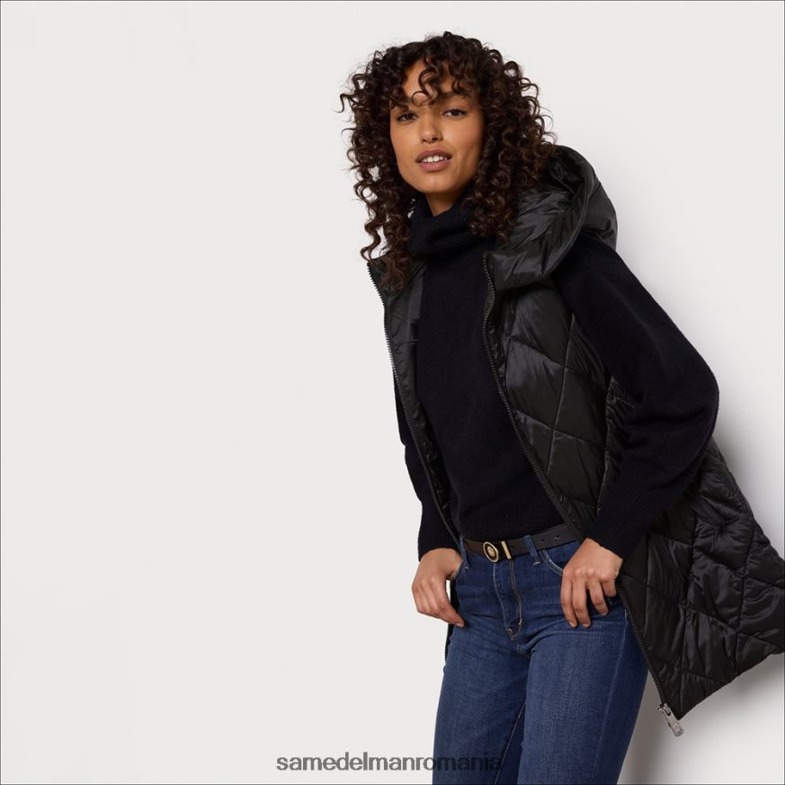 Sam Edelman îmbrăcăminte negru femei vestă puf HN448Z1156