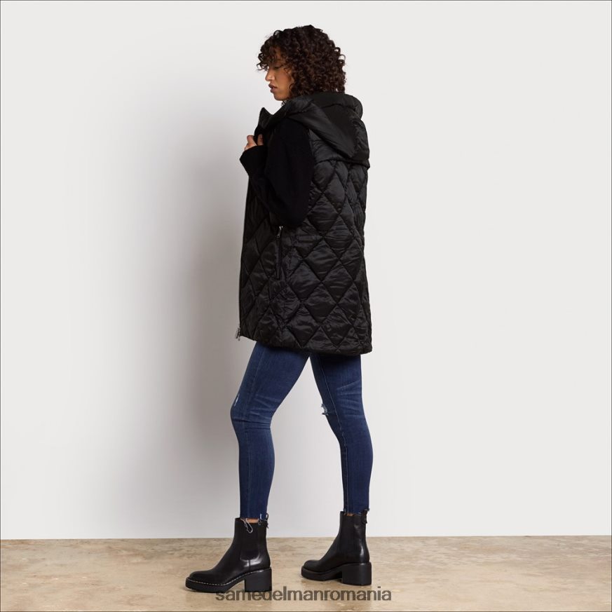 Sam Edelman îmbrăcăminte negru femei vestă puf HN448Z1156