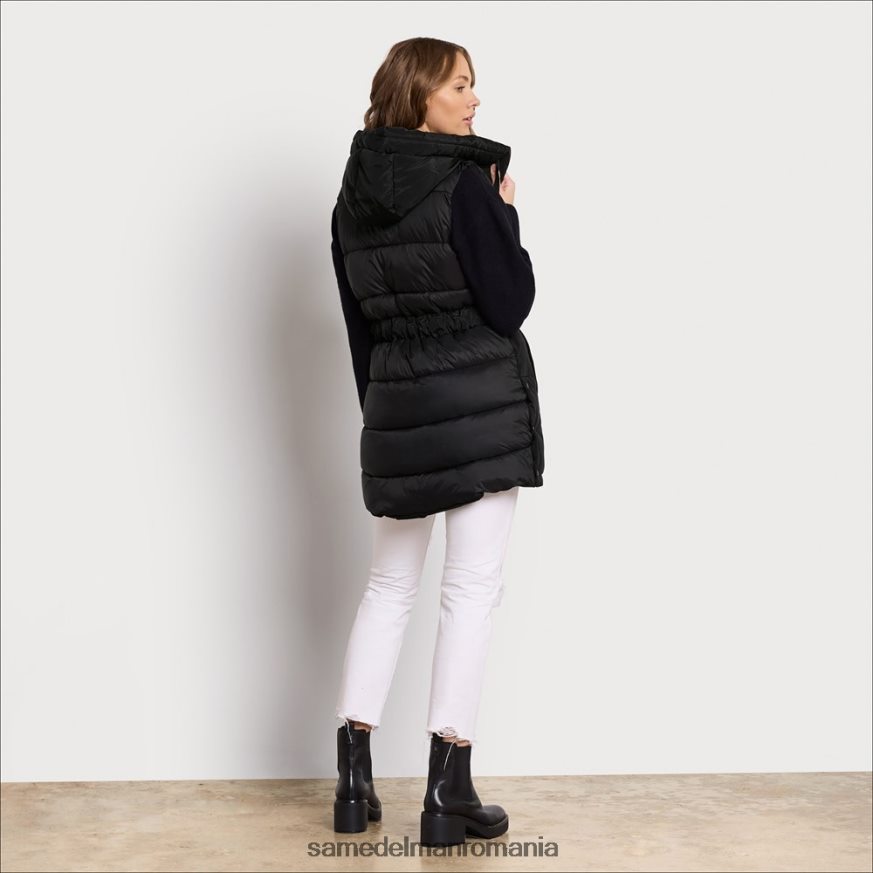 Sam Edelman îmbrăcăminte negru femei vestă puf moale scurtă HN448Z1147