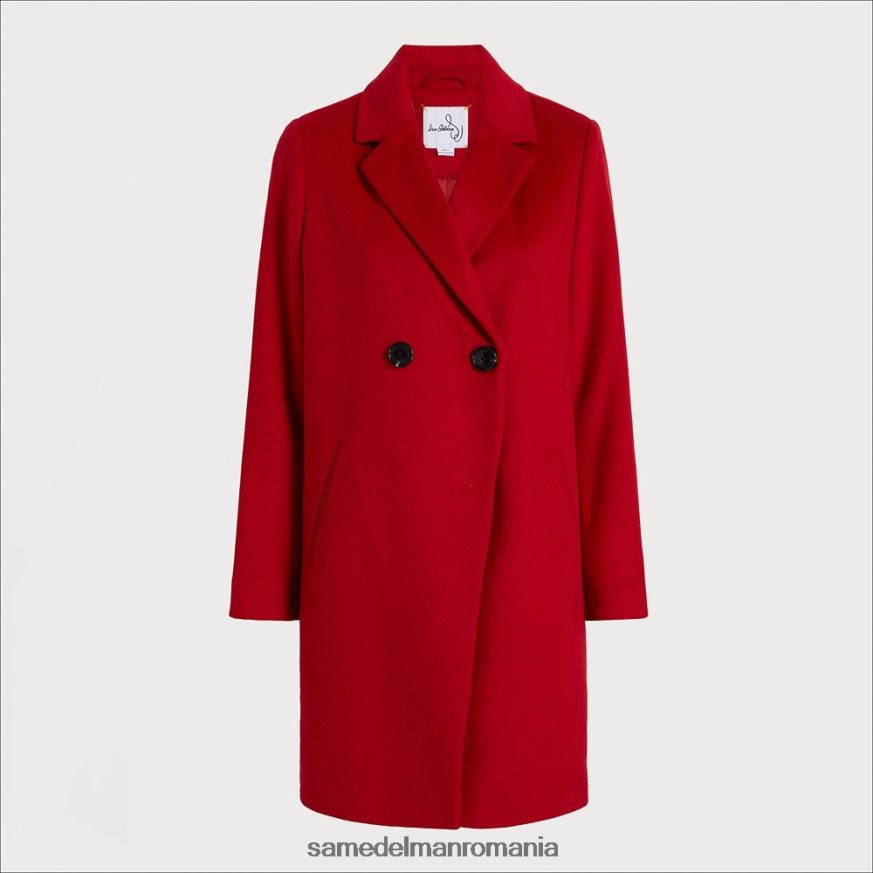 Sam Edelman îmbrăcăminte roșu femei palton din amestec de lână HN448Z1239
