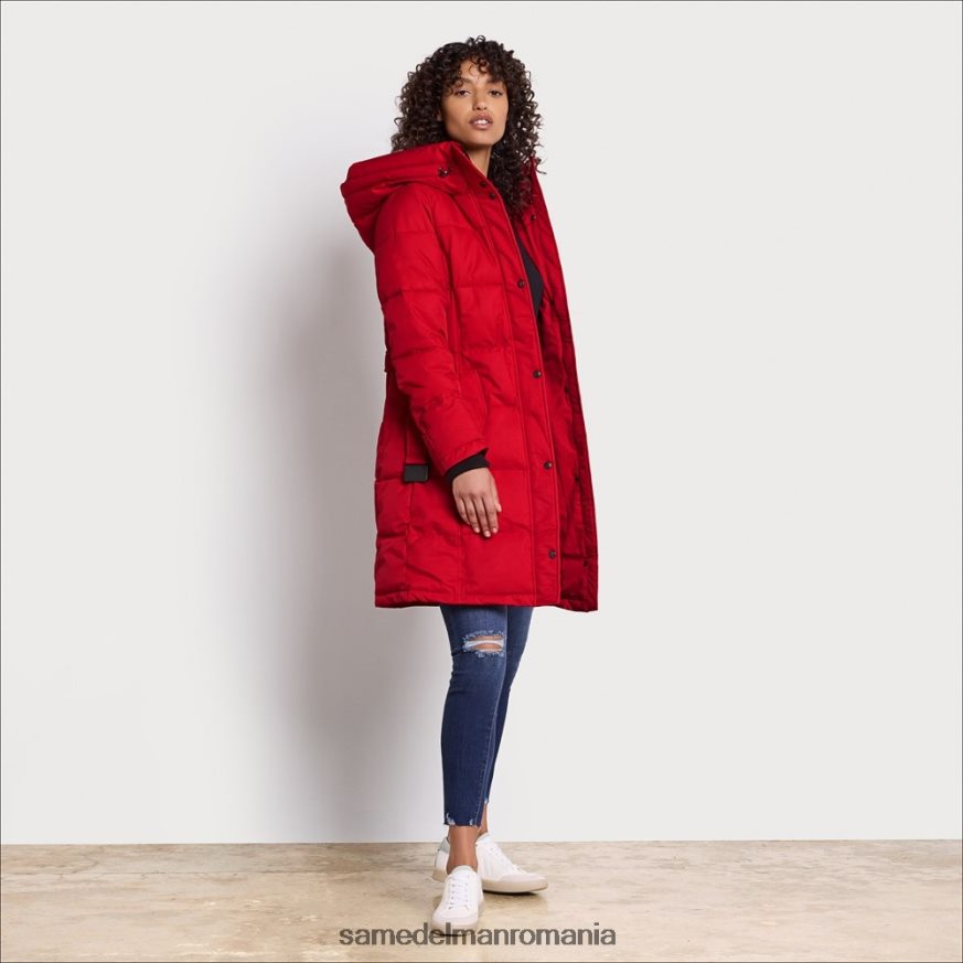 Sam Edelman îmbrăcăminte roșu femei puf guler de pernă HN448Z1128