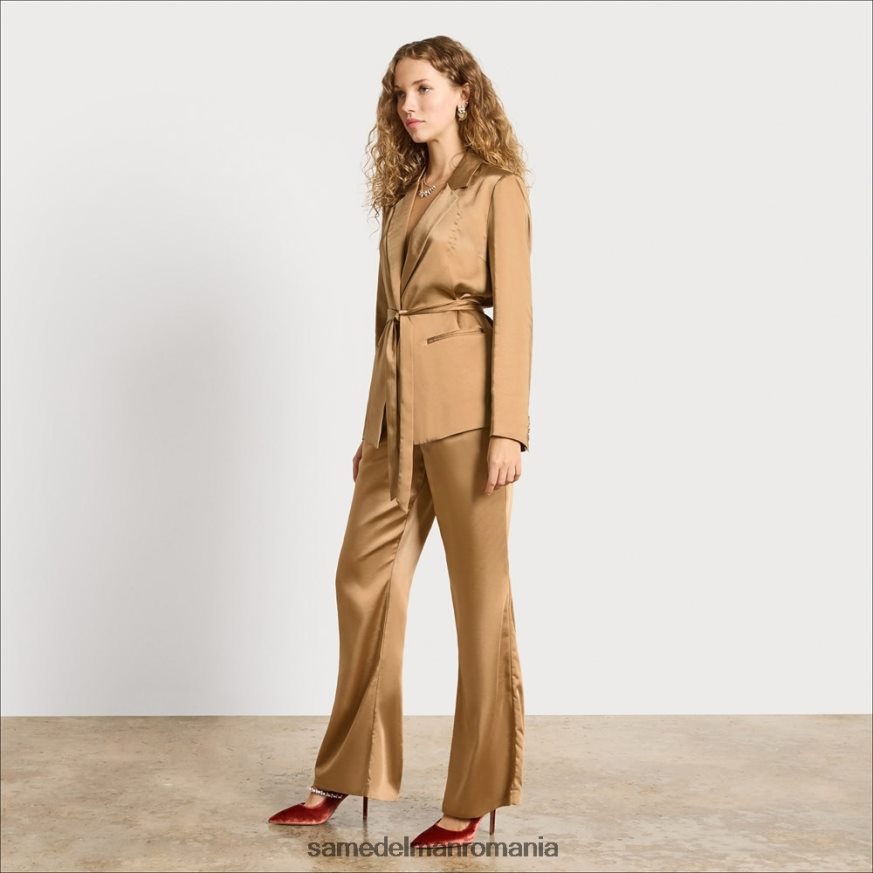 Sam Edelman îmbrăcăminte satin de șampanie femei blazer lyra HN448Z1294