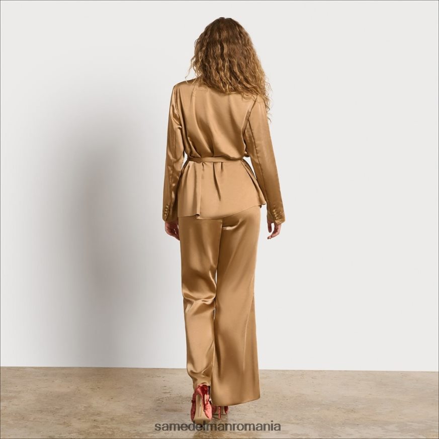 Sam Edelman îmbrăcăminte satin de șampanie femei blazer lyra HN448Z1294