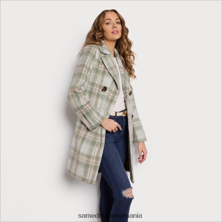 Sam Edelman îmbrăcăminte verde moale femei jachetă din lână HN448Z1125