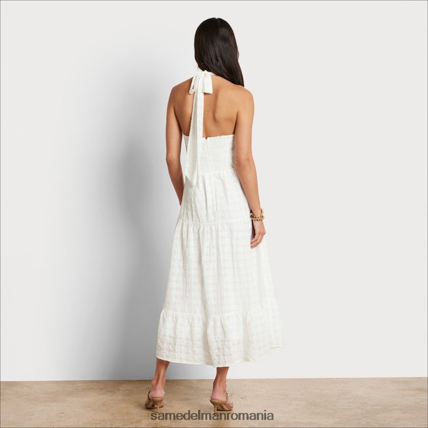 Sam Edelman îmbrăcăminte alb femei rochie maxi in carouri HN448Z1092