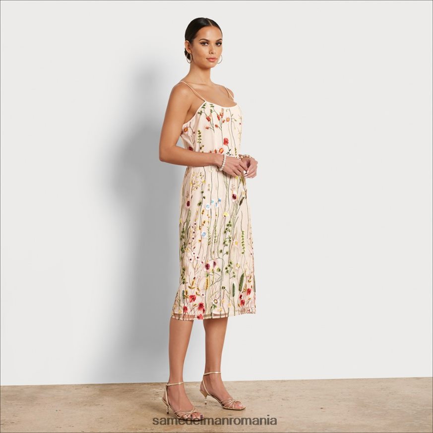 Sam Edelman îmbrăcăminte ecru femei rochie cu broderie florala HN448Z1066