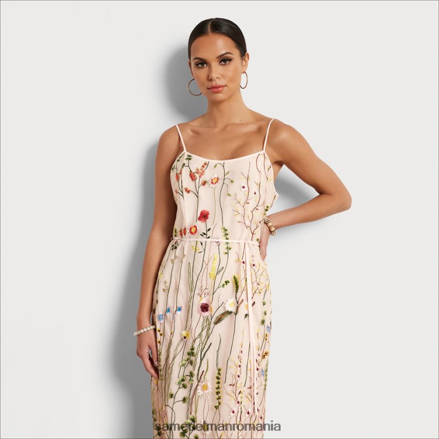 Sam Edelman îmbrăcăminte ecru femei rochie cu broderie florala HN448Z1066