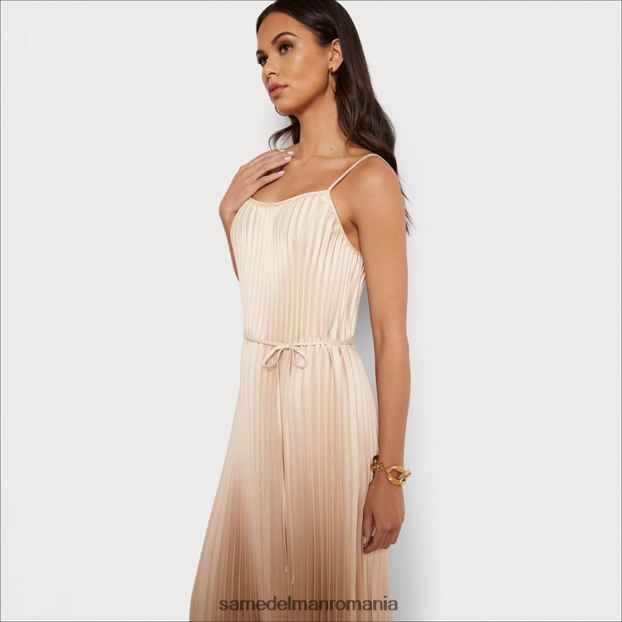 Sam Edelman îmbrăcăminte ecru femei rochie midi plisată HN448Z1063