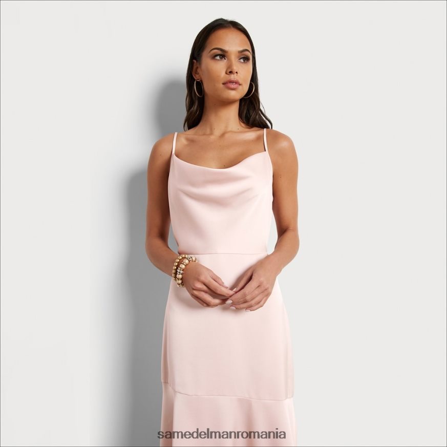 Sam Edelman îmbrăcăminte fard de obraz femei rochie midi cu decolteu HN448Z1108