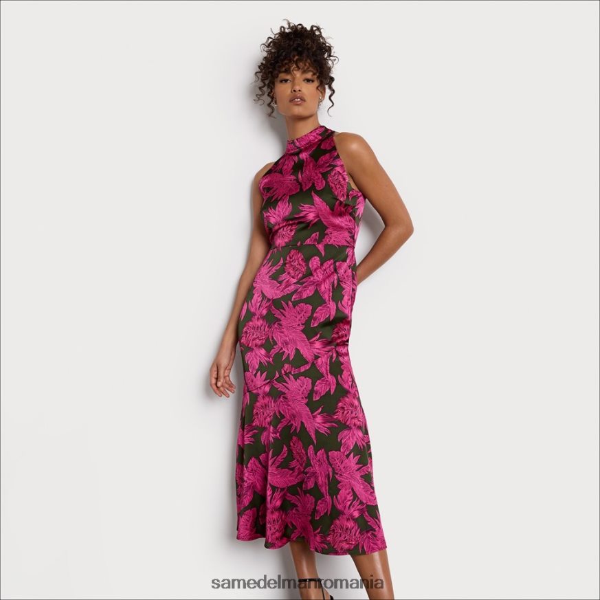 Sam Edelman îmbrăcăminte magenta multi femei rochie maxi cu halter palm HN448Z1075