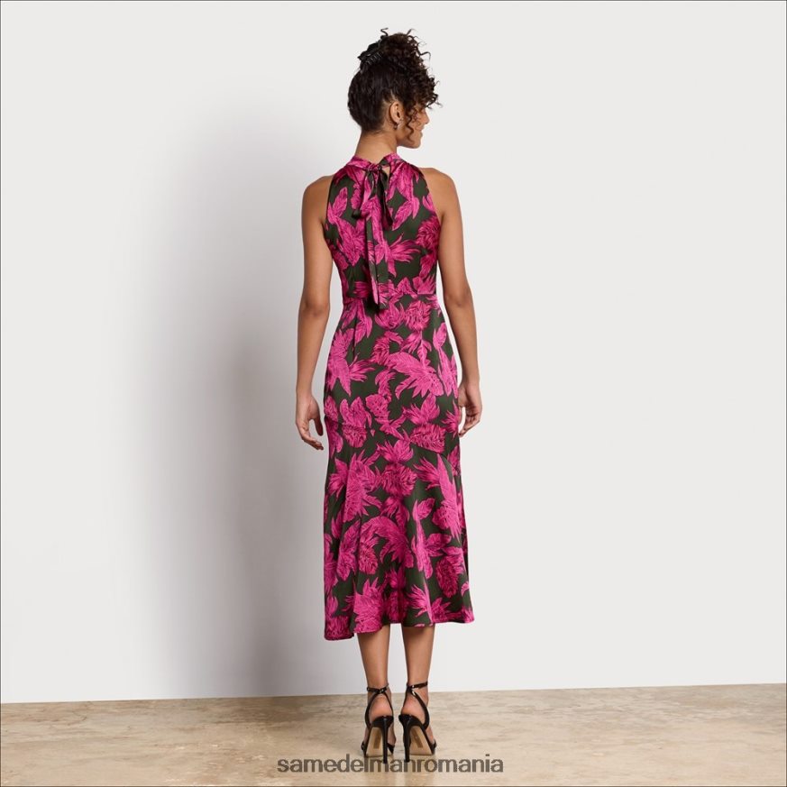 Sam Edelman îmbrăcăminte magenta multi femei rochie maxi cu halter palm HN448Z1075