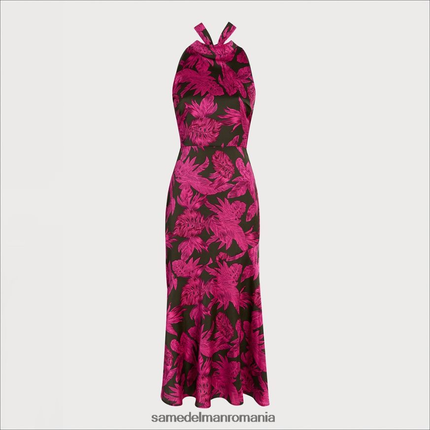 Sam Edelman îmbrăcăminte magenta multi femei rochie maxi cu halter palm HN448Z1075