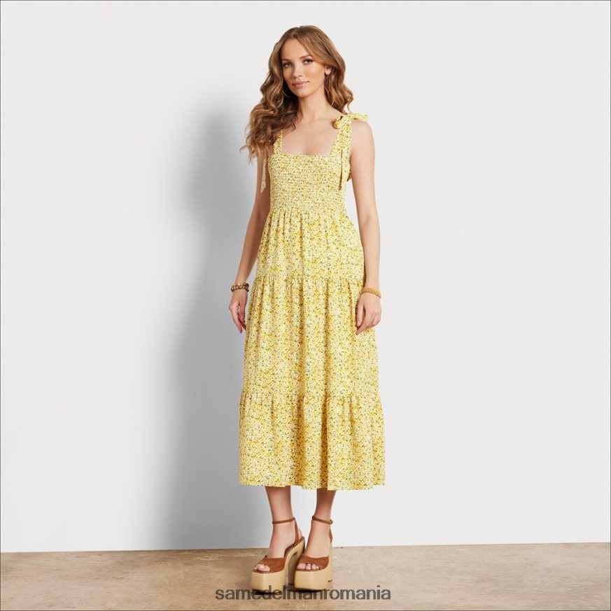 Sam Edelman îmbrăcăminte multi galben femei rochie maxi cu flori HN448Z1116