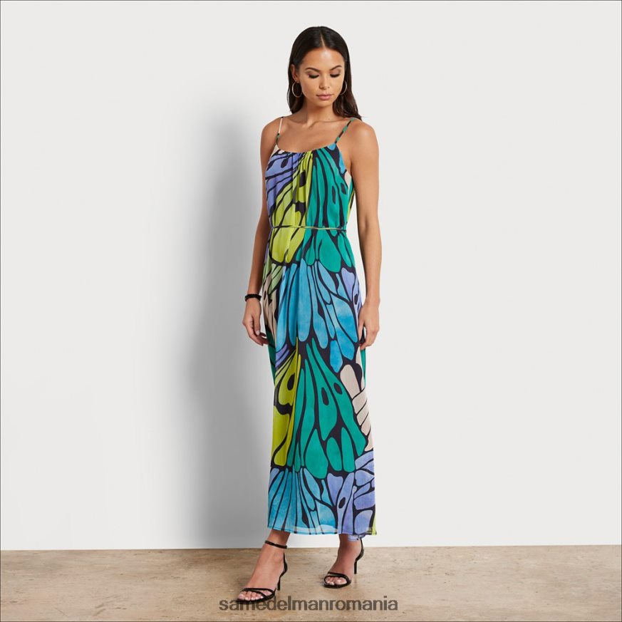 Sam Edelman îmbrăcăminte multi negru femei rochie maxi fluture HN448Z1097