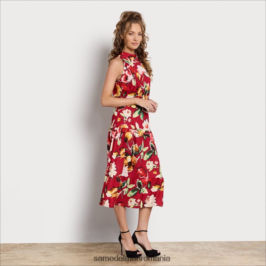 Sam Edelman îmbrăcăminte multi roșu femei rochie maxi cu decolteu HN448Z1093