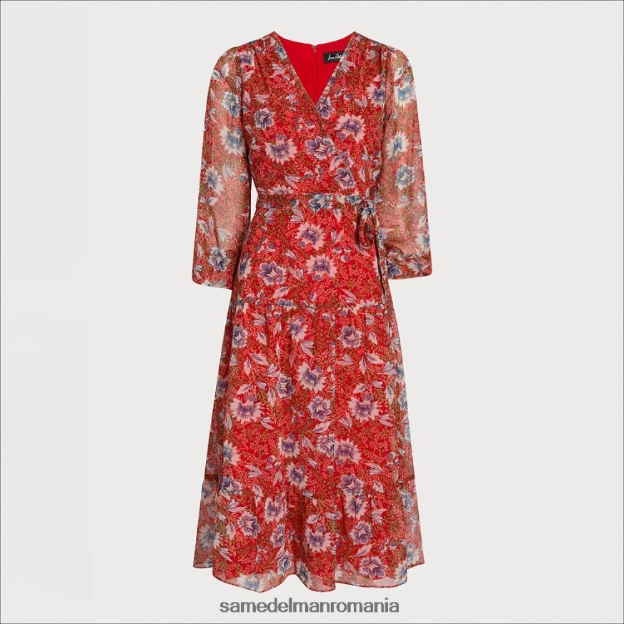 Sam Edelman îmbrăcăminte multi roșu femei rochie maxi cu decolteu in V HN448Z1154