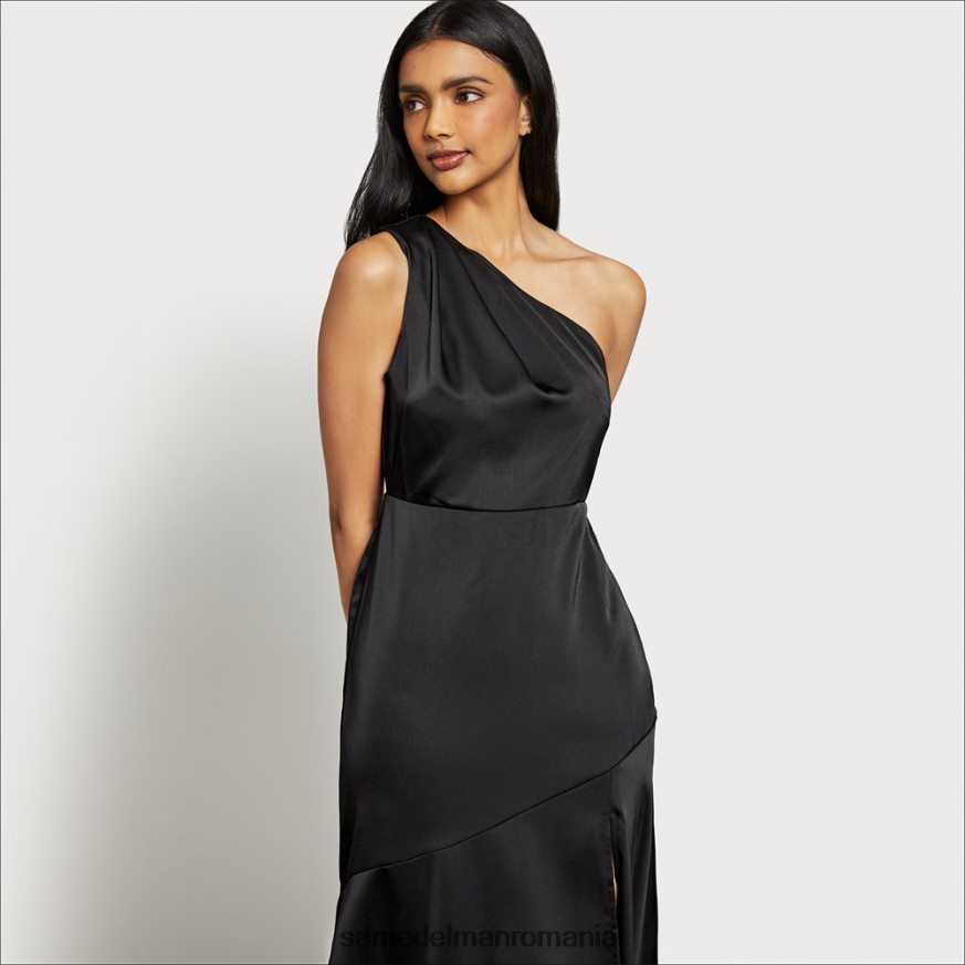 Sam Edelman îmbrăcăminte negru femei rochie midi pe un umăr HN448Z1220