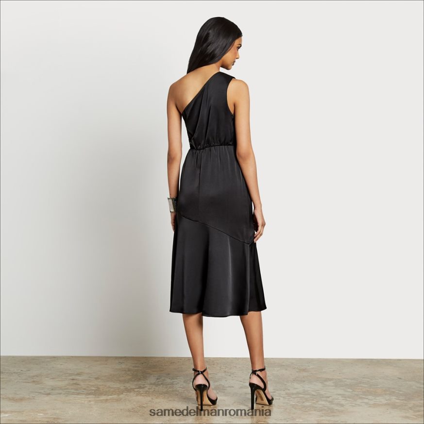 Sam Edelman îmbrăcăminte negru femei rochie midi pe un umăr HN448Z1220