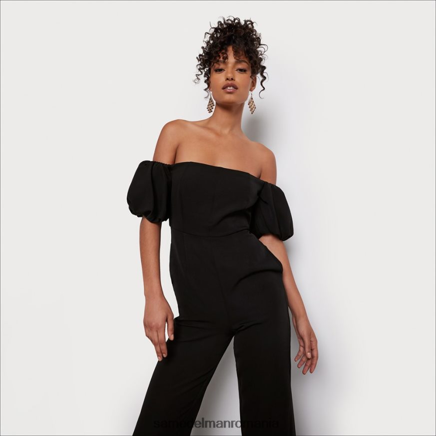 Sam Edelman îmbrăcăminte negru femei salopeta cu umeri HN448Z1074