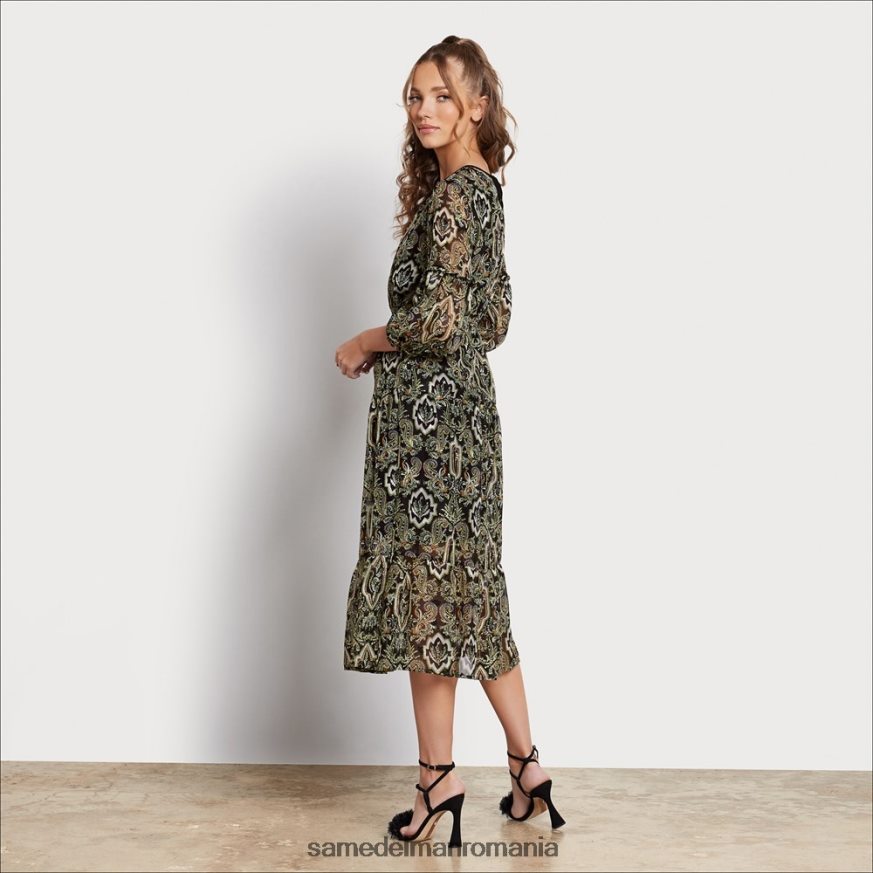 Sam Edelman îmbrăcăminte verde inchis femei hi neck maxi loden HN448Z1159