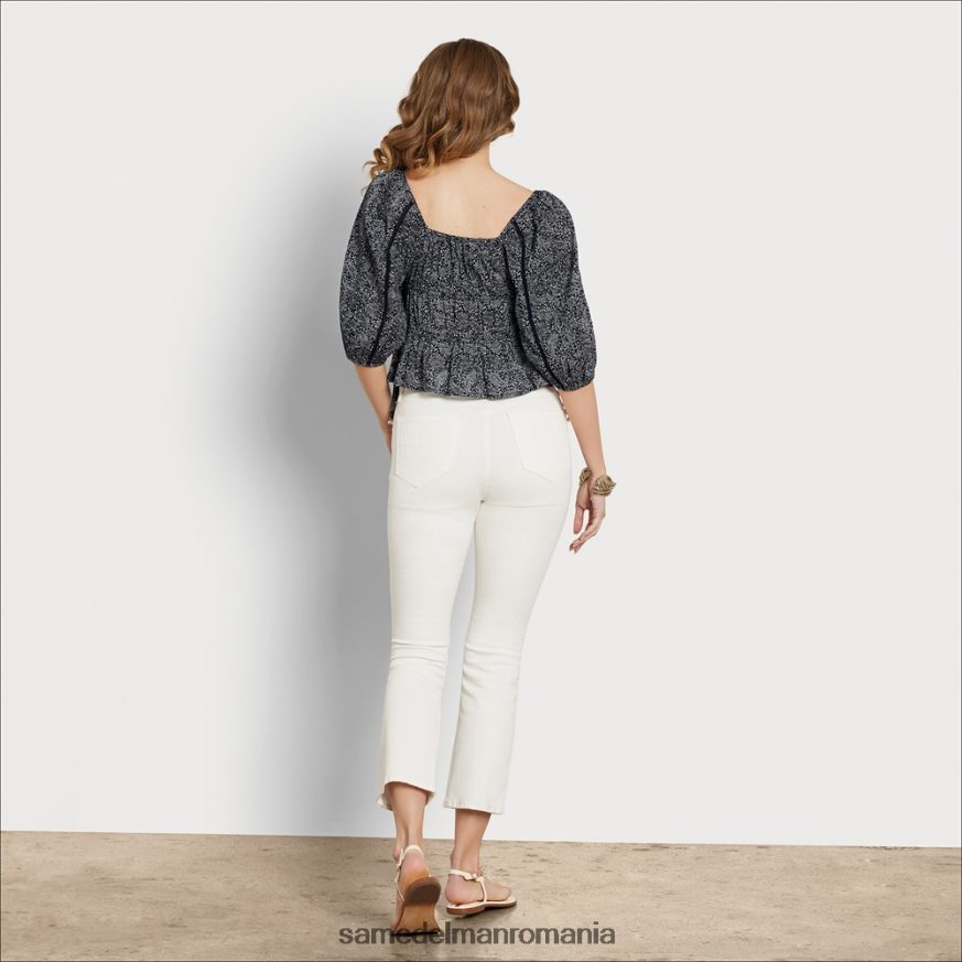 Sam Edelman îmbrăcăminte albastru femei top de luncă cu mânecă lungă HN448Z1171