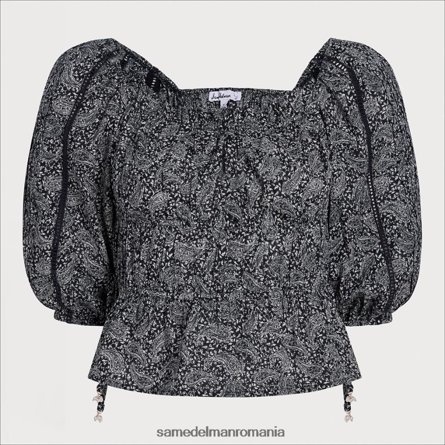 Sam Edelman îmbrăcăminte albastru femei top de luncă cu mânecă lungă HN448Z1171