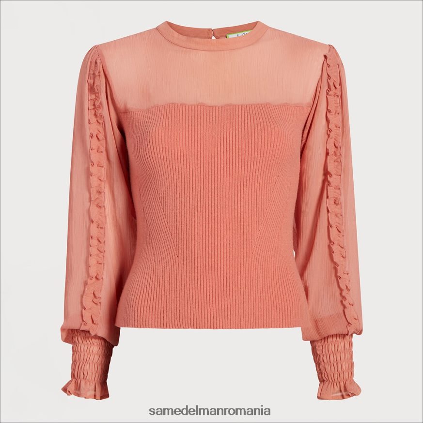 Sam Edelman îmbrăcăminte argilă de canion femei top julian cu maneca lunga HN448Z1267