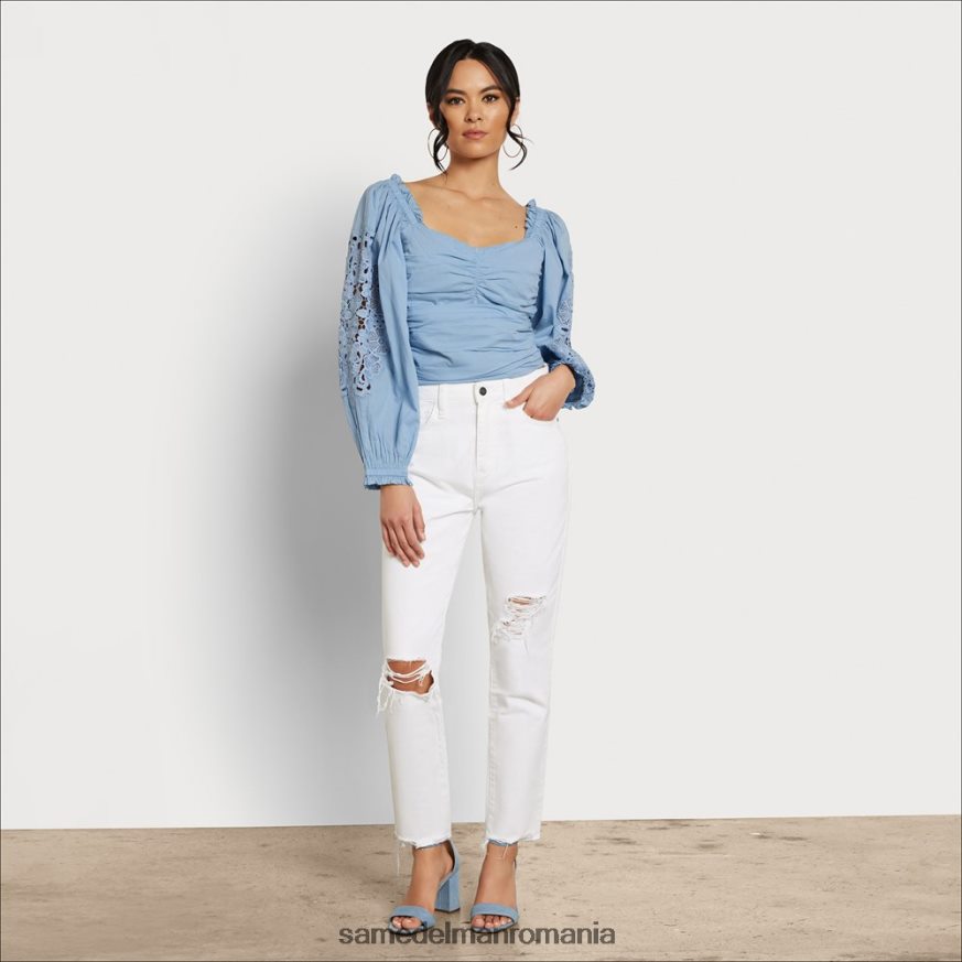 Sam Edelman îmbrăcăminte cambray femei top cu mânecă lungă stevie ruch HN448Z1177