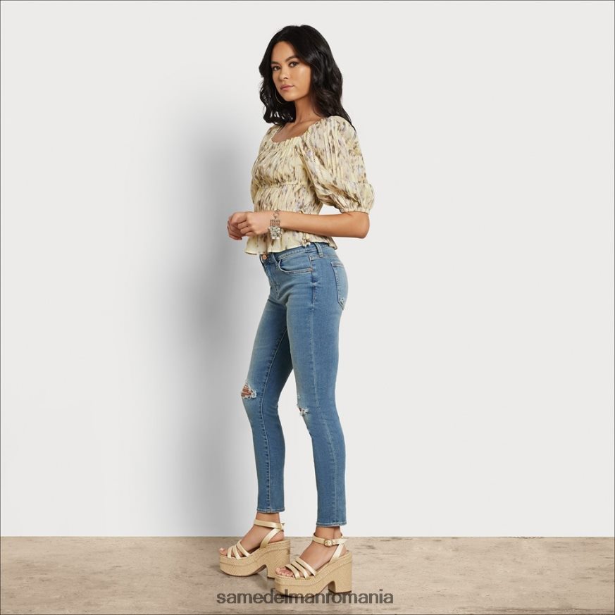 Sam Edelman îmbrăcăminte galben femei top de luncă cu mânecă lungă HN448Z1172